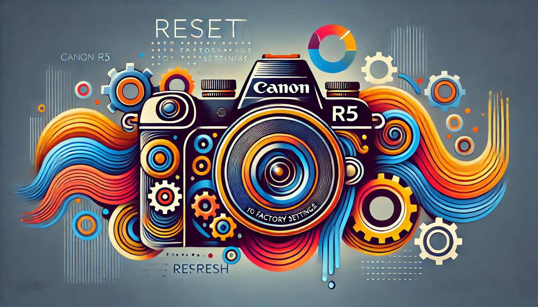Canon R5 factory reset concept image